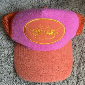 Boys Lie Pink and Orange Trucker Hat